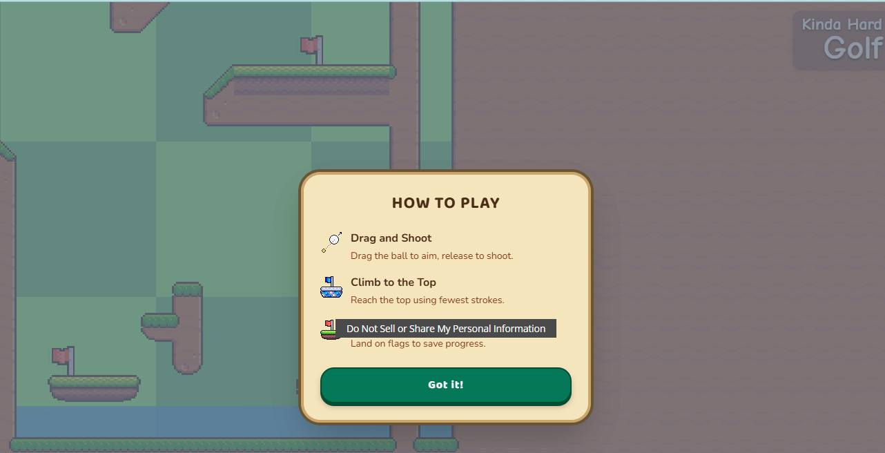 How to play Kinda Hard Golf tutorial